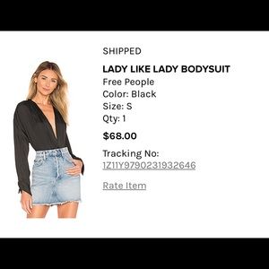 Free People lady like bodysuit